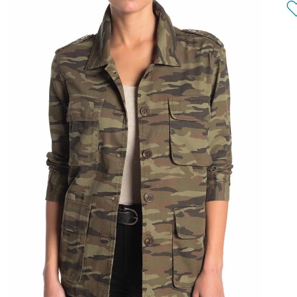Nwt Caslon Utility Jacket Camo Size 